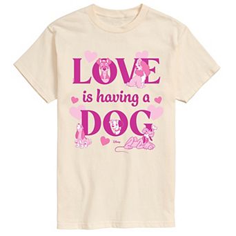 Big & Tall Disney Love Is Having A Dog Graphic Tee