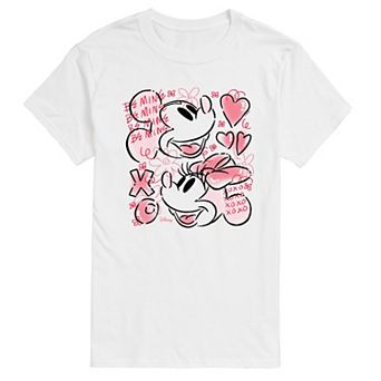 Big & Tall Disney's Mickey & Minnie XOXO Sketch Graphic Tee