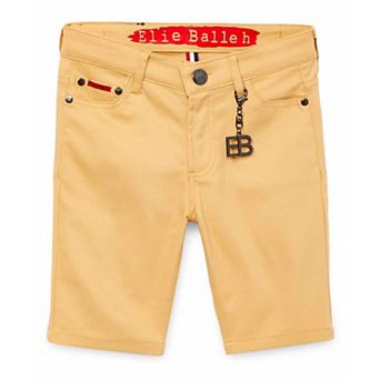 Elie Balleh Boys Slim Fit Cotton Twill Short Pants