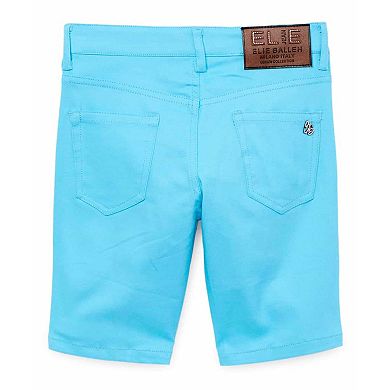Elie Balleh Boys Slim Fit Cotton Twill Short Pants