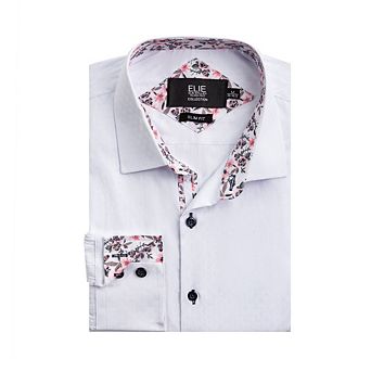 Elie Balleh Boys Slim Fit Jacquard Dot Shirt
