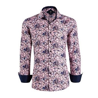 Elie Balleh Slim Fit Mens Stylish Paisley Print Shirt