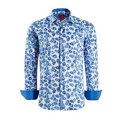 Elie Balleh Boys Slim Fit Floral Button-Down Shirt
