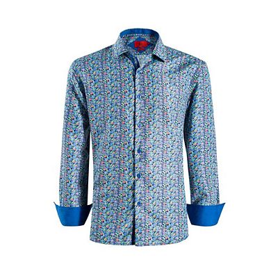 Elie Balleh Boys Slim Fit Paisley Print Shirt