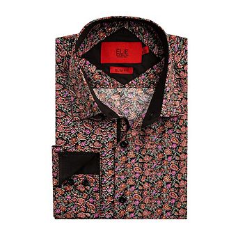 Elie Balleh Boys Slim Fit Paisley Print Shirt