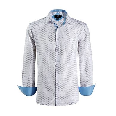 Elie Balleh Boys Slim Fit Micro Ditsy Print Shirt