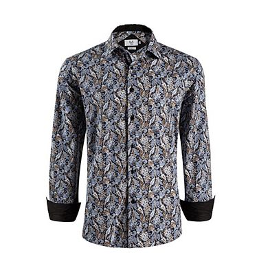 Elie Balleh Boys Slim Fit Paisley Sport Shirt
