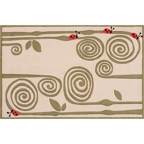 Momeni Lil Mo Whimsy Ladybug Rug - 4' x 6'