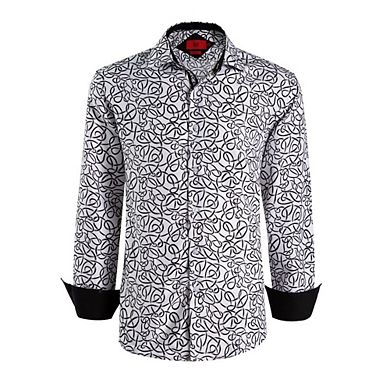 Elie Balleh Boys Slim Fit Elie Balleh Boys' Swirl Print Button-Down Shirt