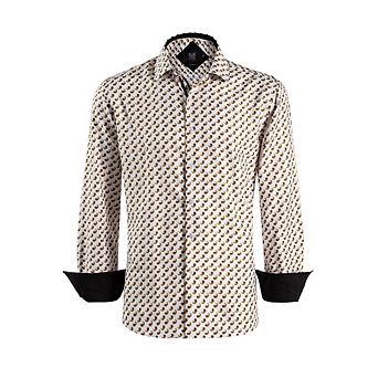 Elie Balleh Slim Fit Mens Paisley Print Shirt