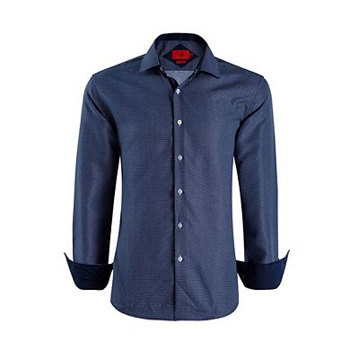 Elie Balleh Boys Slim Fit Honeycomb Button-Down Shirt