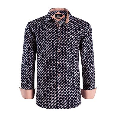 Elie Balleh Boys Slim Fit Elie Balleh Boys' Paisley Button-Down Shirt