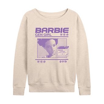 Women's Barbie Gen Girl Vintage French Terry Long Sleeve Tee