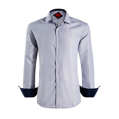 Elie Balleh Boys Slim Fit Honeycomb Button-Down Shirt