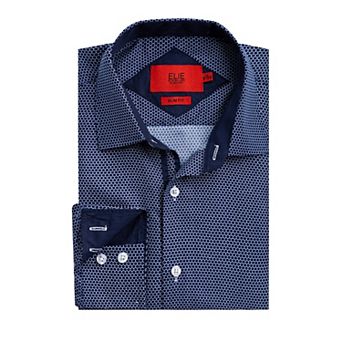 Elie Balleh Boys Slim Fit Honeycomb Button-Down Shirt