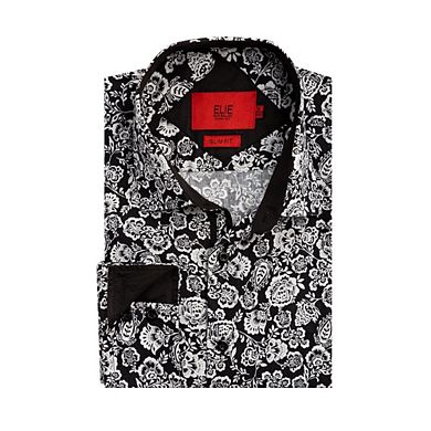 Elie Balleh Slim Fit Mens Floral Shirt