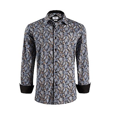 Elie Balleh Boys Slim Fit Paisley Sport Shirt