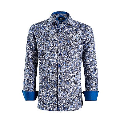 Elie Balleh Boys Slim Fit Elegant Paisley Print Shirt