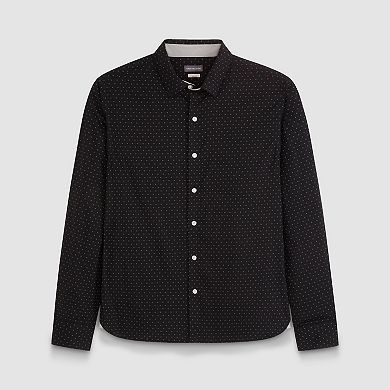 Men's Van Heusen Cronbie Long Sleeve Stainshield Dot Shirt