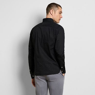 Men's Van Heusen Cronbie Long Sleeve Stainshield Dot Shirt