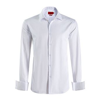 Elie Balleh Slim Fit Mens French Cuff Button-Down Shirt