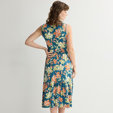 Women's Apt. 9 Shirred Waist Midi Dress