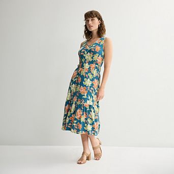 Women's Apt. 9® Shirred Waist Midi Dress