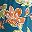 Blue Floral Print
