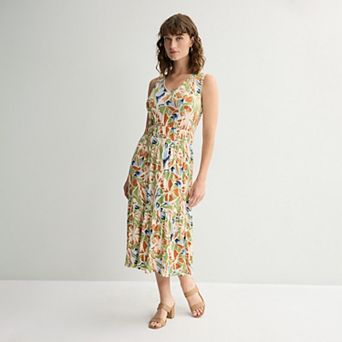 Women's Apt. 9® Shirred Waist Midi Dress