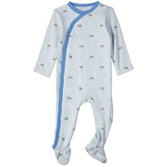 Baby and Toddler Boys "Row Your Boat Gently" Pointelle Footie