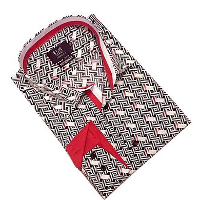 Elie Balleh Boys Slim Fit Print Button-Down Shirt