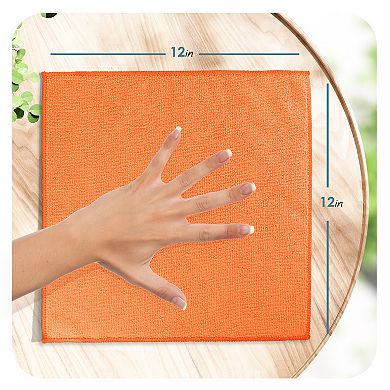 Hearth & Harbor Super Soft Multipurpose Microfiber Washcloth Towels