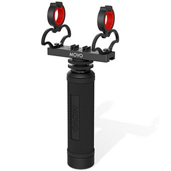 Movo SM6H Ultraflex Premium Shockmount for Shotgun Microphones with Grip Handle