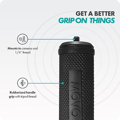 Movo SM6H Ultraflex Premium Shockmount for Shotgun Microphones with Grip Handle