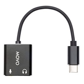 Movo USBC-AC2 TRS Mic. to USB-C Stereo Audio Sound Card
