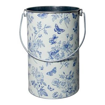 Discover Europe Made in Turkey Aras Metal Bucket with Floral Design