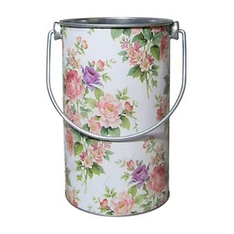 Discover Europe Made in Turkey Floral Metal Bucket