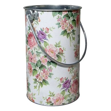 Discover Europe Made in Turkey Floral Metal Bucket