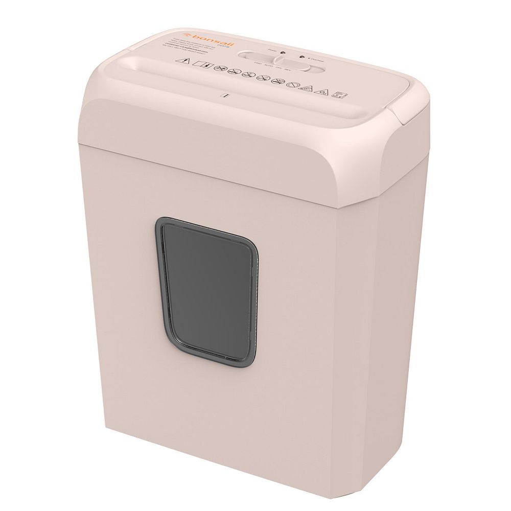 Bonsaii 6-Sheet Cross-Cut Shredder P-4 High Security Level 3