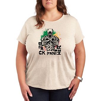Plus Size Black Panther Wakanda Colors Graphic Tee
