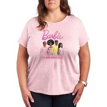 Plus Size Barbie® We Are Limitless Distressed Graphic Tee