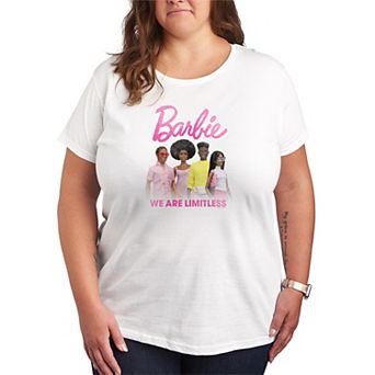 Plus Size Barbie® We Are Limitless Distressed Graphic Tee