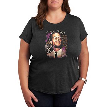 Plus Size Malcolm X Sketch Graphic Tee