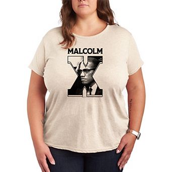 Plus Size Malcolm X Fill Graphic Tee
