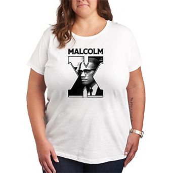 Plus Size Malcolm X Fill Graphic Tee