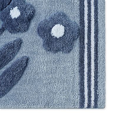 Caro Home Floral Bathroom Rug