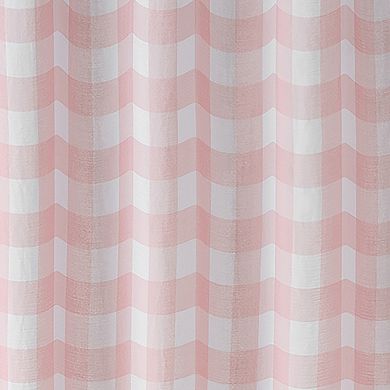 Caro Home Greta Gingham Shower Curtain