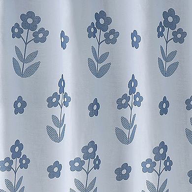 Caro Home Floral Printed Shower Curtain