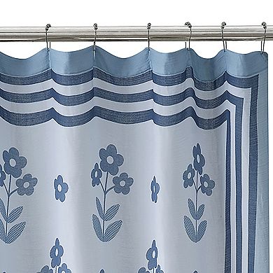 Caro Home Floral Printed Shower Curtain