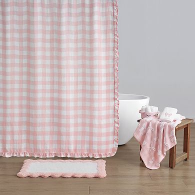 Caro Home Greta Gingham Bow Bath Towel or 2-Pack Hand Towel Set